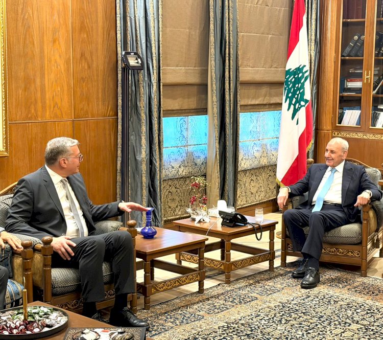 رئيس مجلس النواب اللبناني يستقبل  وزير البترول