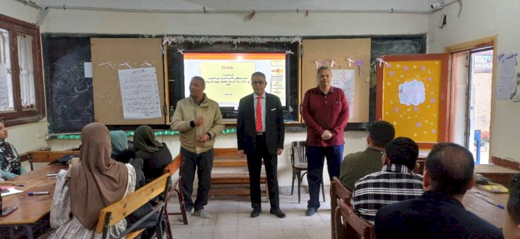 وكيل تعليم أبوتشت يشهد تدريب المعلمين الجدد ضمن مسابقة "30 ألف معلم"