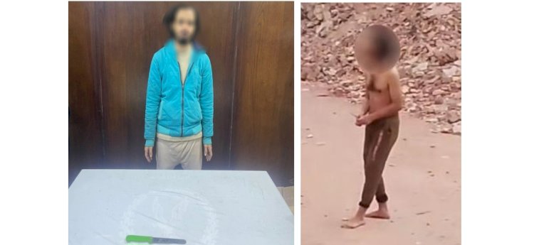 نكشف فيديو قيام مهتز نفسياً ترويع المواطنين بمطواه بالقاهرة