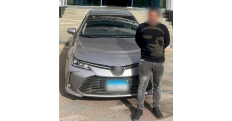 ضبط قائد سيارة لقيامه بطمس لوحاتها المعدنية بالجيزة