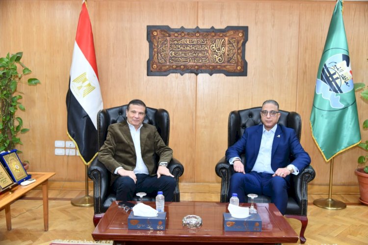 محافظ الفيوم يستقبل وزير الزراعة