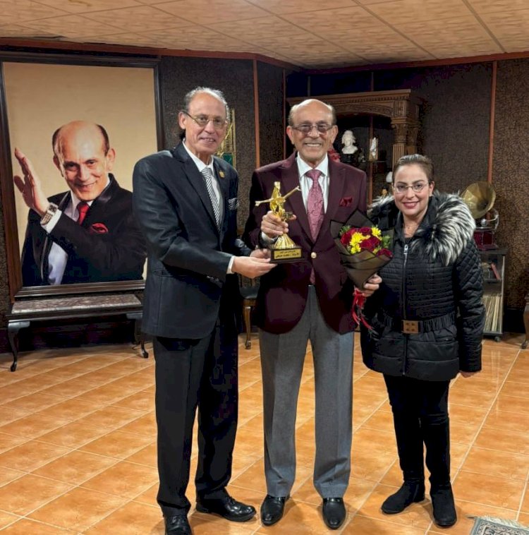 تكريم محمد صبحي في احتفالية الجمعية المصرية العربية للثقافة والإعلام والفنون