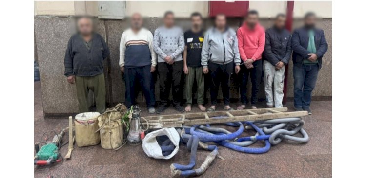 القبض علي 8 متهمين بالتنقيب عن الآثار بالقاهرة