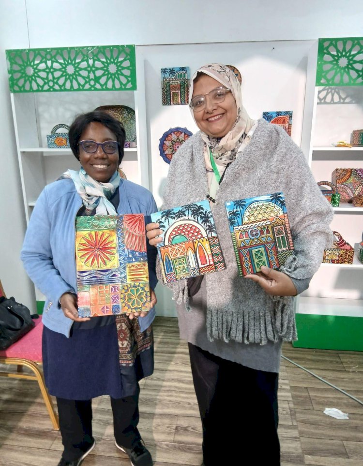 التضامن تمثل مصر في معرض الصناعة التقليدية ضمن فعاليات كأس الأمم الإفريقية بالمغرب