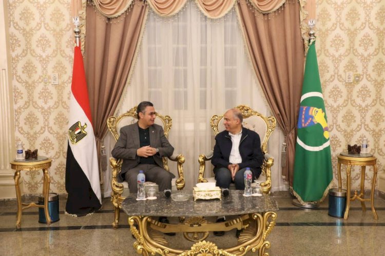 محافظ المنيا يستقبل وزير التموين في جولة ميدانية لتفقد المشروعات التموينية