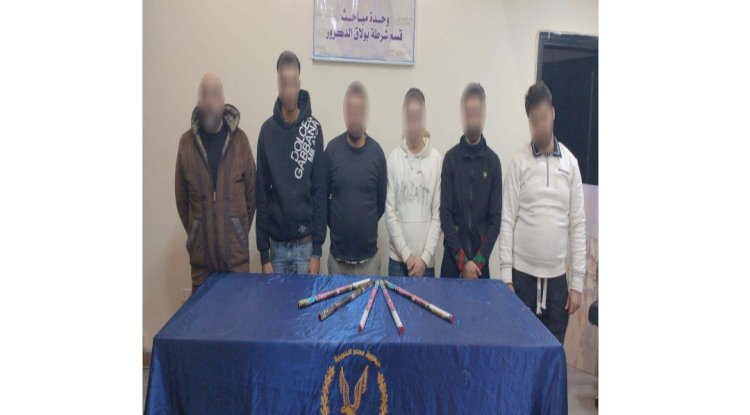 نكشف فيديو مشاجرة إطلاق ألعاب نارية داخل أحد الأسواق بالجيزة