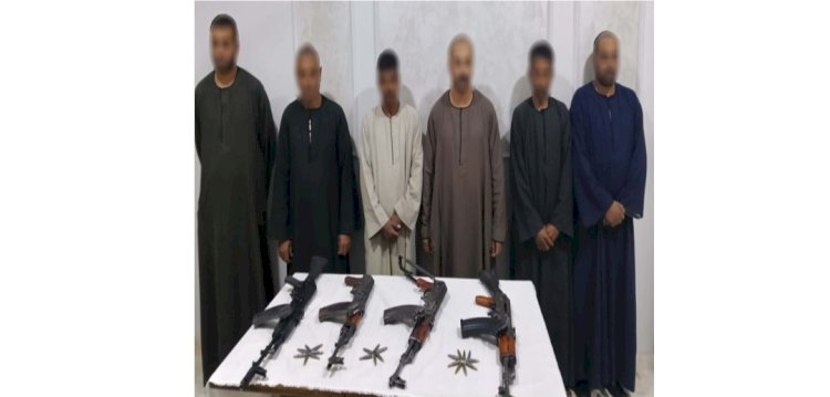 ضبط طرفى مشاجرة الاسلحة الالية بسوهاج