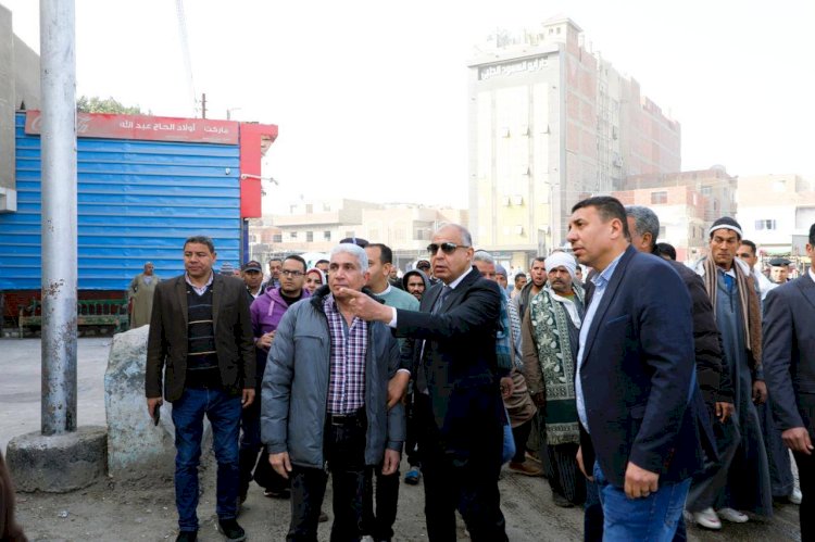 محافظ المنيا يتابع تطوير المدخل الشرقي وتوسعة ميدان القرداحي