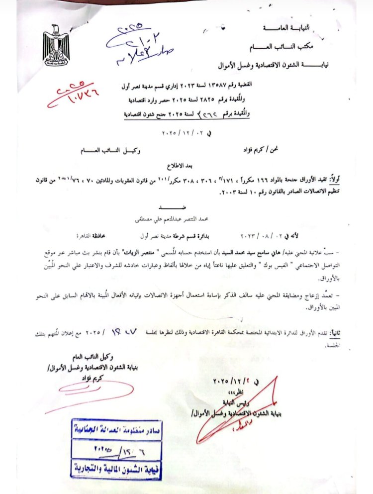 محكمة الجنح الاقتصادية تقضي بتغريم منتصر الزيات 20 ألف جنيه جنائيا