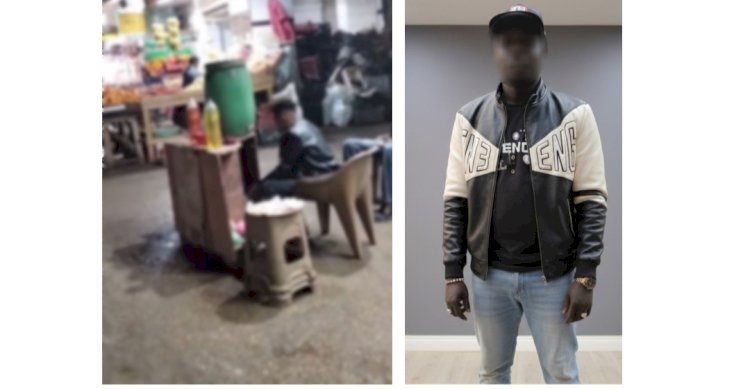 نكشف فيديو  قيام أجنبي ببيع مواد بترولية بالجيزة