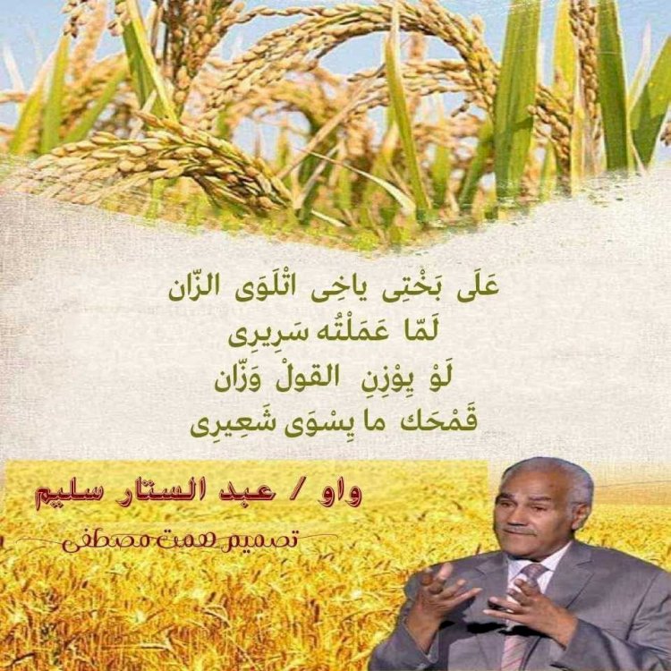 من واو  عبد الستار سليم  فى  ( المســألة الـشّـــعِـيرية )