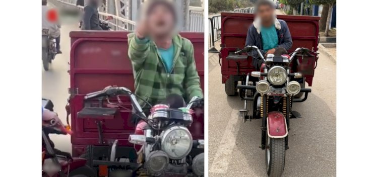 ضبط سائق "تروسيكل" لقيامه بالسير عكس الإتجاه بالقليوبية