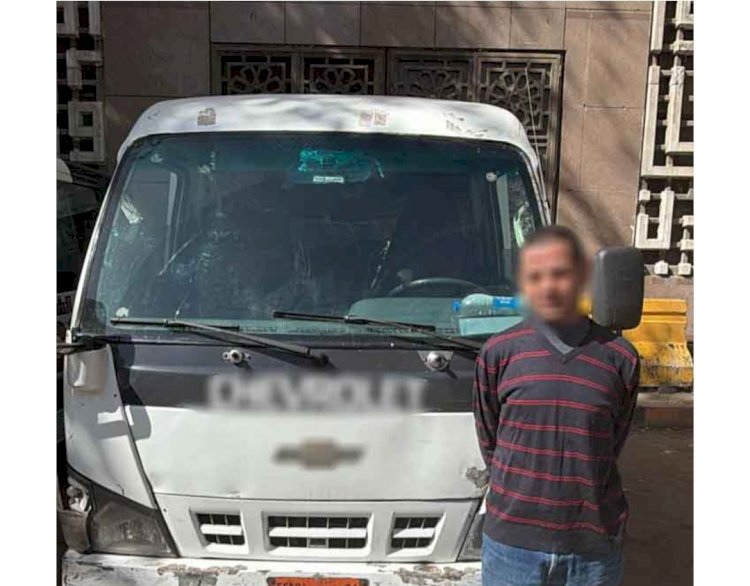 ضبط سائق فيديو سيارة السير عكس الإتجاه بالجيزة