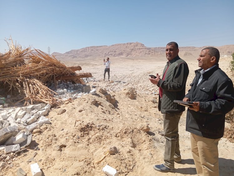 ضمن الموجة 28.. إزالة 49 حالة تعدى واسترداد 7591 متر بقنا وأبوتشت