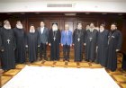 محافظ بني سويف يتلقى التهاني من قيادات الكنيسة الأرثوذكسية بمناسبة عيد الفطر المبارك