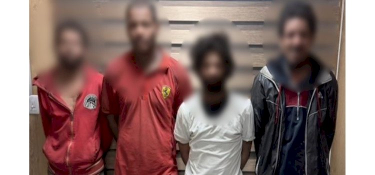 ضبط ٤ متهمين  بتعاطى المواد المخدرة بالجيزة