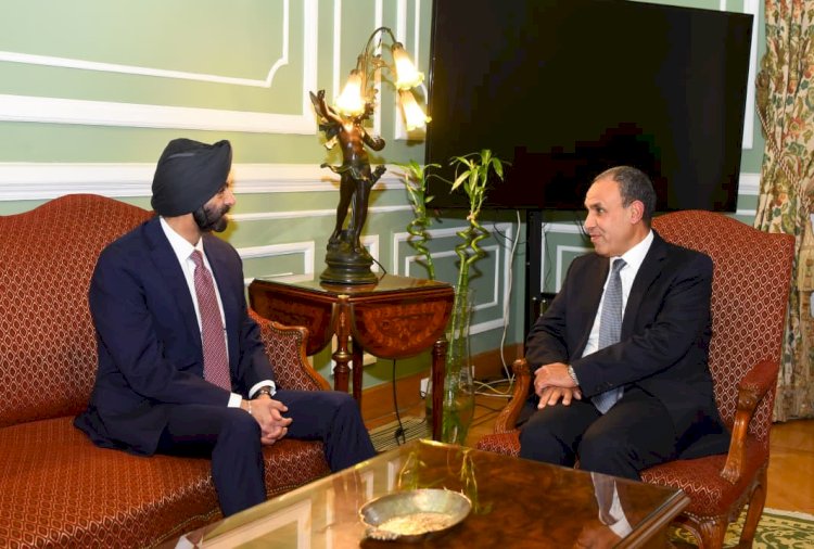 وزير الخارجية يستقبل رئيس مجموعة البنك الدولي