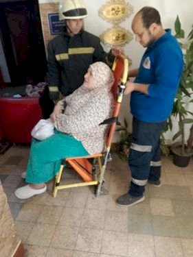 الاجهزة الامنية تنقل ربة منزل للمستشفي بالقاهرة