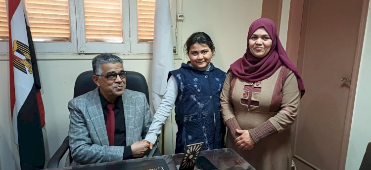 نادية محمود تفوز بالمركز الثالث في مسابقة الأمين الأول لمجالس الأمناء بأبو تشت