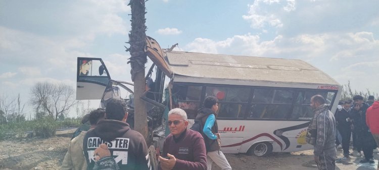 أسماء الطلبة المصابين في حادث أتوبيس المحلة - طنطا