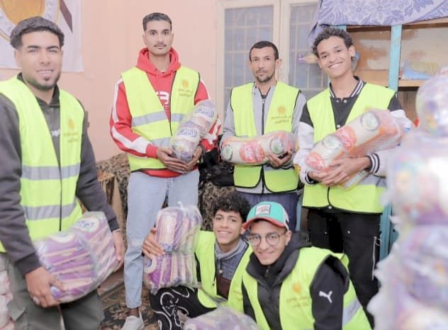 الشعب الجمهوري يوزع 1000 كرتونة رمضانية بقوص ضمن مبادرة مع الناس