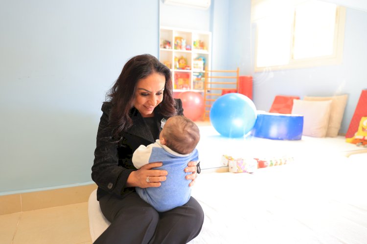 وزيرة التضامن  تتفقد مركز الكفالة والإقامة المؤقتة للأطفال بـ15 مايو