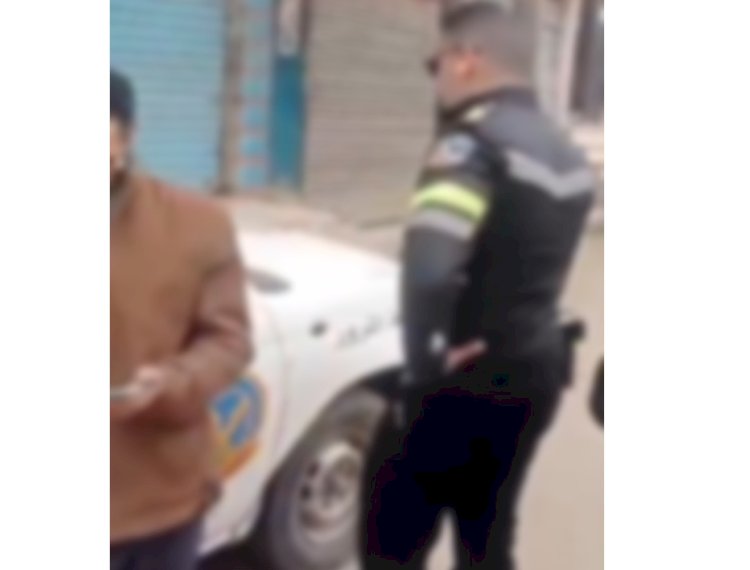 نكشف فيديو تضرر مواطن من ضابط مرور بالفيوم