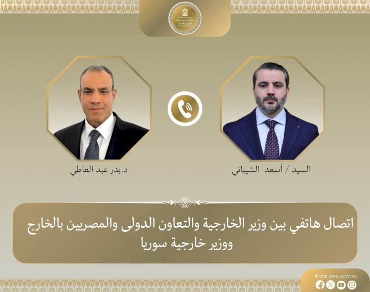 وزير الخارجية يتلقى اتصالا من نظيره السوري لبحث خفض التصعيد الإقليمي