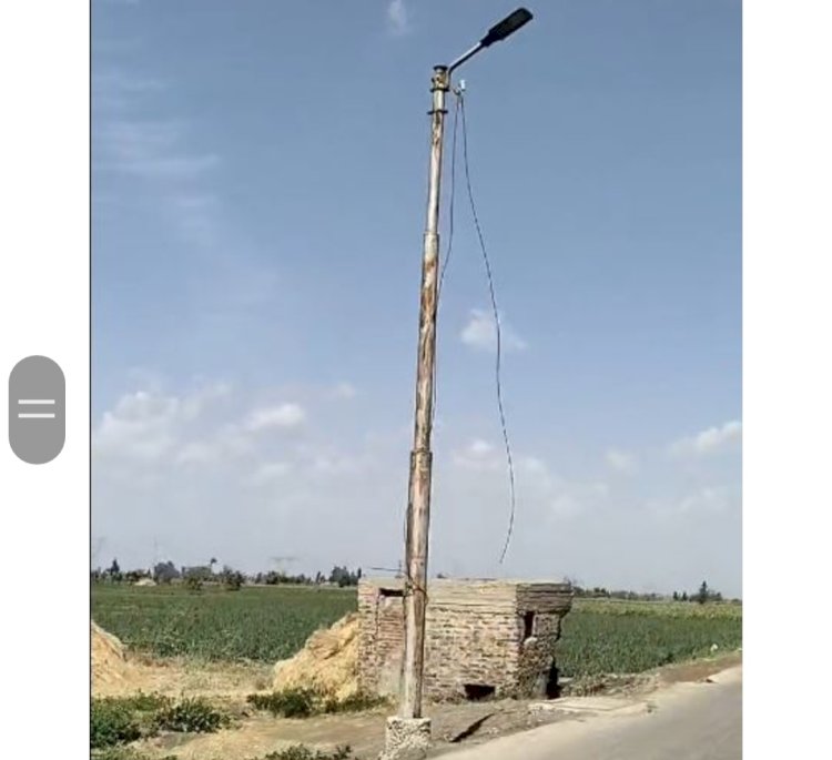 نكشف فيديو سرقة أسلاك الكهرباء من أعمدة الإنارة بقريتين بالدقهلية