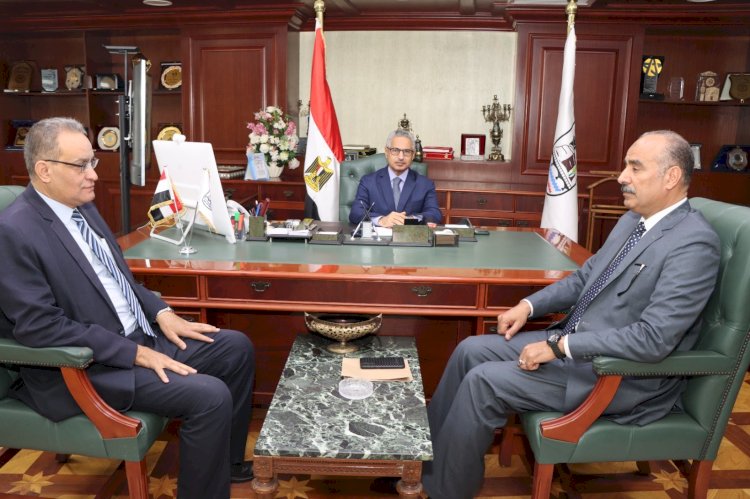 محافظ بني سويف يستقبل وكيل وزارة التعليم الجديد