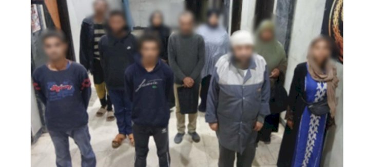 ضبط (7 رجال و5 سيدات) متهمين باستغلال الأحداث في التسول