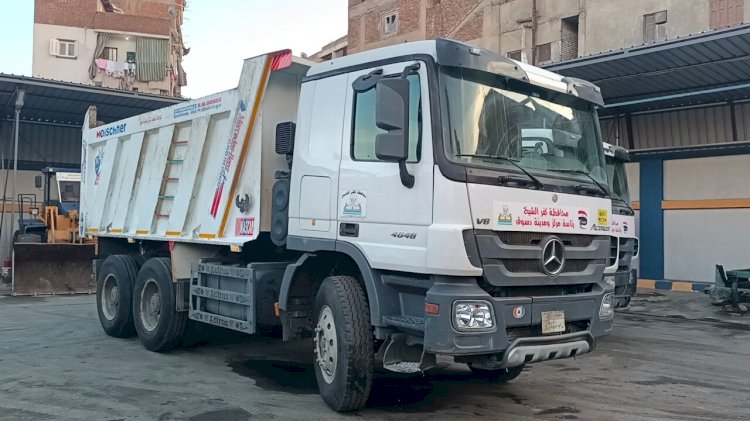 صيانة وإصلاح 4 سيارات نظافة متوقفة بدسوق بـ2.6 مليون جنيه