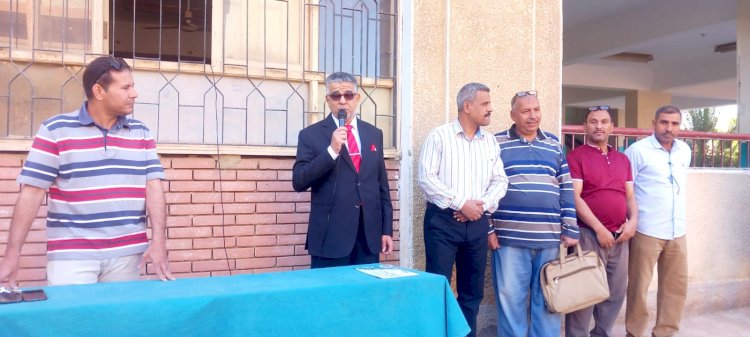 تكريم ومتابعة خلال جولة لوكيل تعليم أبوتشت بسمهود الإعدادية بنات