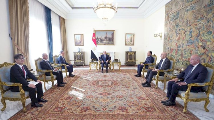 السيسي يستقبل رئيس جامعة هيروشيما اليابانية