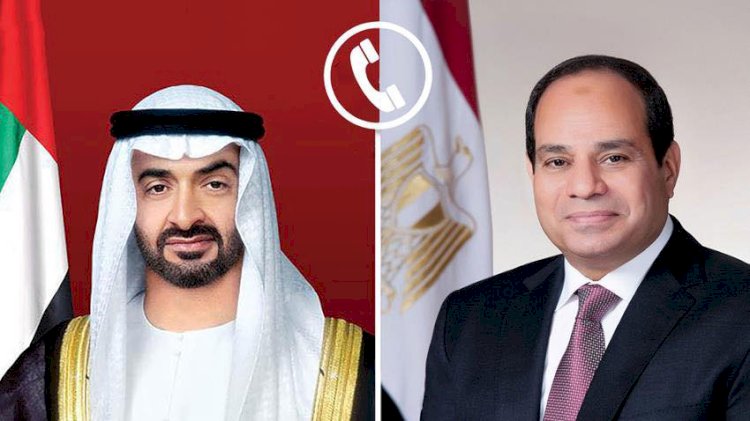 السيسي يؤكد لمحمد بن زايد تضامن مصر الكامل مع الإمارات ضد الاعتداء الإيراني