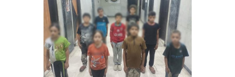 ضبط ٧ رجال وسيدة لاستغلال الاحداث في التسول بالقاهرة