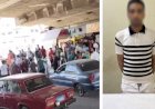 نكشف فيديو قيام عامل بالتعدى بالسب والضرب على قائد سيارة "ملاكى" بالبحيرة