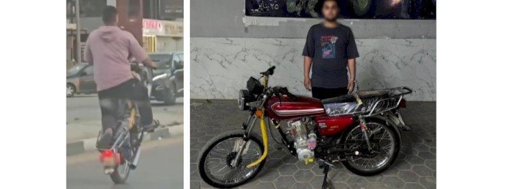 نكشف فيديو قيام طالب باداء حركات  إستعراضية بدراجته بالفيوم