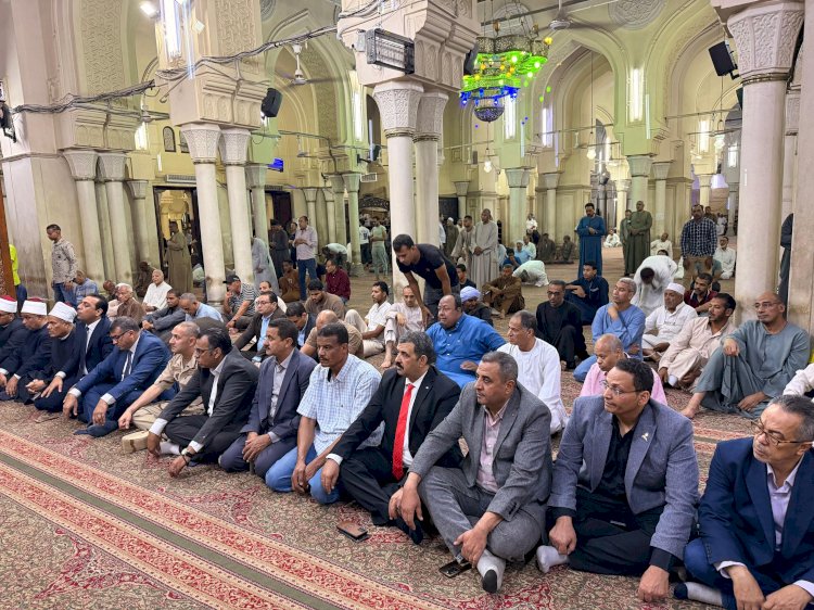 محافظ قنا يشهد الاحتفال بالعام الهجري بمسجد العارف بالله سيدي عبد الرحيم القناوي