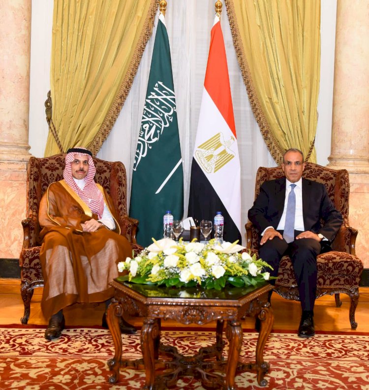 وزير الخارجية يبحث مع نظيره السعودي سبل تعزيز العلاقات الثنائية والتطورات الإقليمية