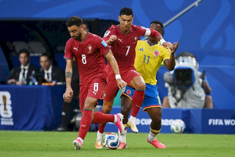 كولومبيا تتعادل مع البرتغال وتتصدر المجموعة الـ11 في كأس العالم