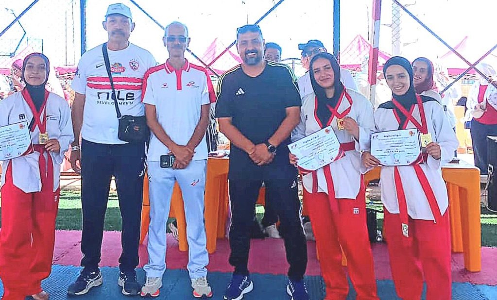 لاعبات تايكوندو كفر الشيخ يحصدن 3 ميداليات ذهبية في البطولة الشاطئية ببورسعيد