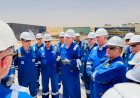 وزير البترول  يتفقد موقع عمل بتروجت في تنفيذ أحد مشروعات البنية التحتية بالإمارات