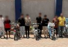 نكشف فيديو  قيام قائدى دراجات نارية بآداء حركات إستعراضية بالغربية