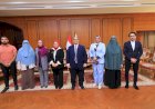 رئيس جامعة كفر الشيخ يستقبل لجنة المجلس الصحي المصري