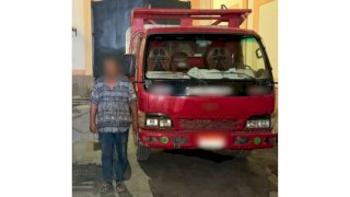 اتخاذ الاجراءات القاتونية ضد سائق قام بتحميل حمولة أطوال غير مصرح بها بالبحيرة