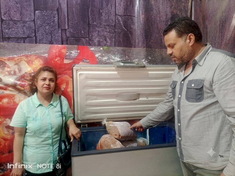 حملة تموينية ببيلا تضبط 100 كجم لحوم مفرو مة مجهولة المصدر بمطعم