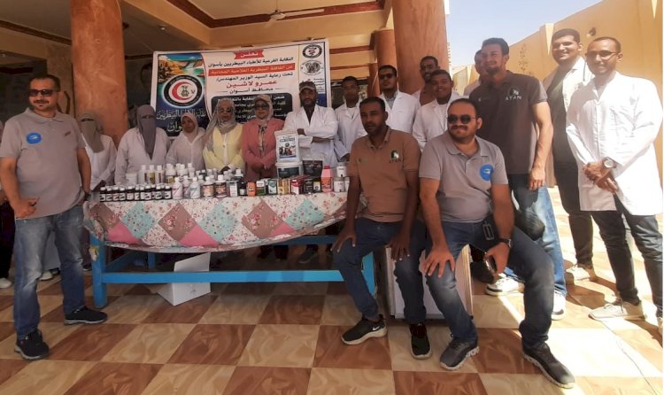 جامعة أسوان:تقديم الرعاية الطبية لأكثر من 600 حالة حيوانية وطيور بقرى أسوان