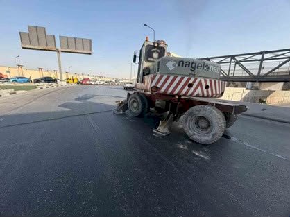 الاجهزة الامنية: تصليح فواصل كوبري النزهة حفاظا علي حياة المواطنين بالقاهرة