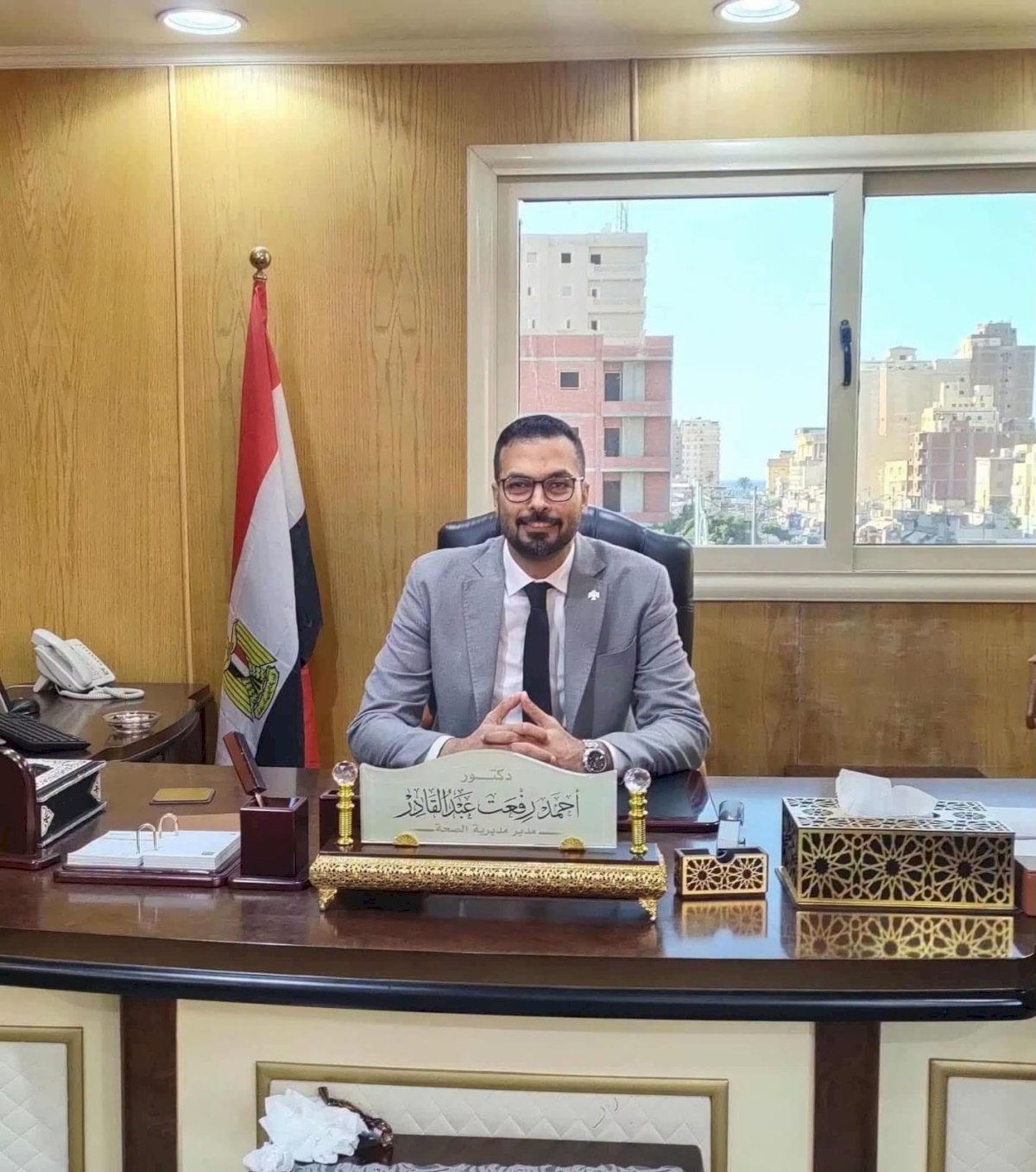 الف مبروك الدكتور احمد رفعت ثقة وزير الصحة مديرا لمديرية الصحة بسوهاج